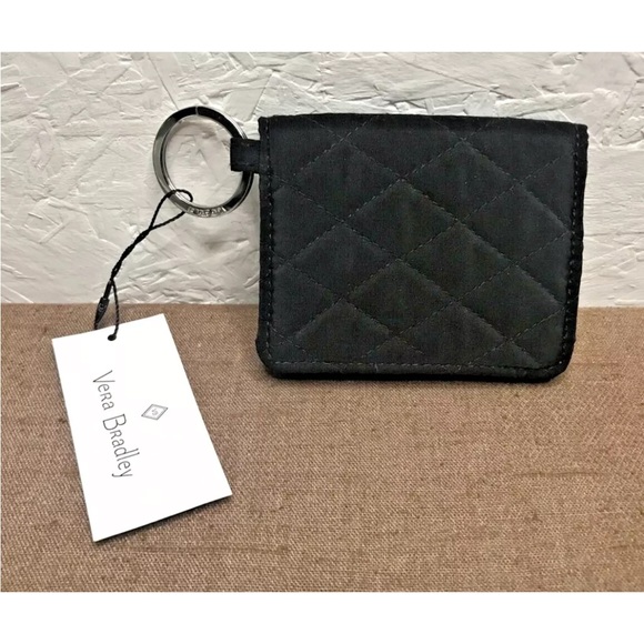 NEW! $35 VERA BRADLEY Campus Double ID w/ Keyring in Classic Black (15253-081) - Picture 2 of 6